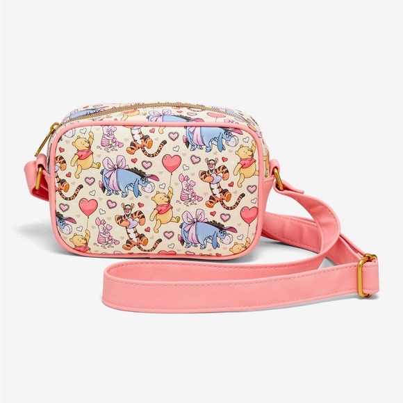 Disney Loungefly Winnie the Pooh Hearts Camera Crossbody Bag - Picture 4 of 8